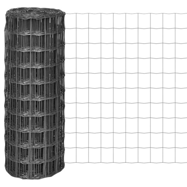 Berkfield Euro Fence Steel 10x1 m Grey
