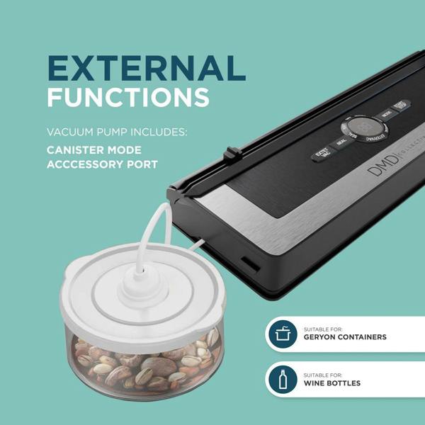 DMD Collective Vacuum Sealer - Starter Kit, 6 Modes, Bags Included