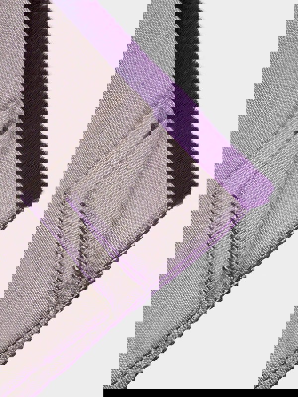 Yoga Studio Two Toned Cotton Yoga Blanket  - Two Toned - Purple