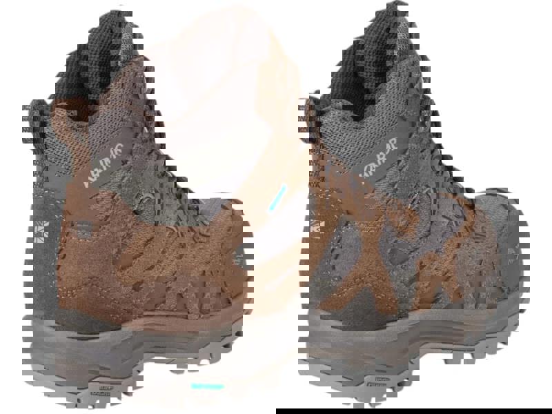 Karrimor Bodmin MID 6 Mens Walking Hiking Lace Up Trekking Boots, Brown and Grey outdoor footwear for trekking and hiking.