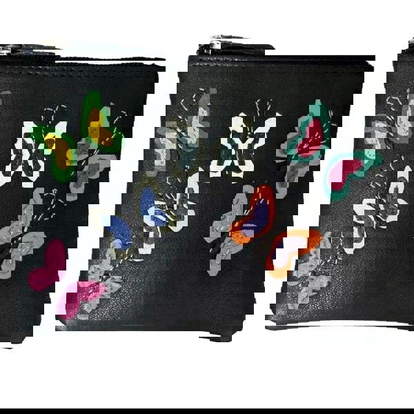 Mala Leather Juno Butterfly Leather RFID Coin Purse