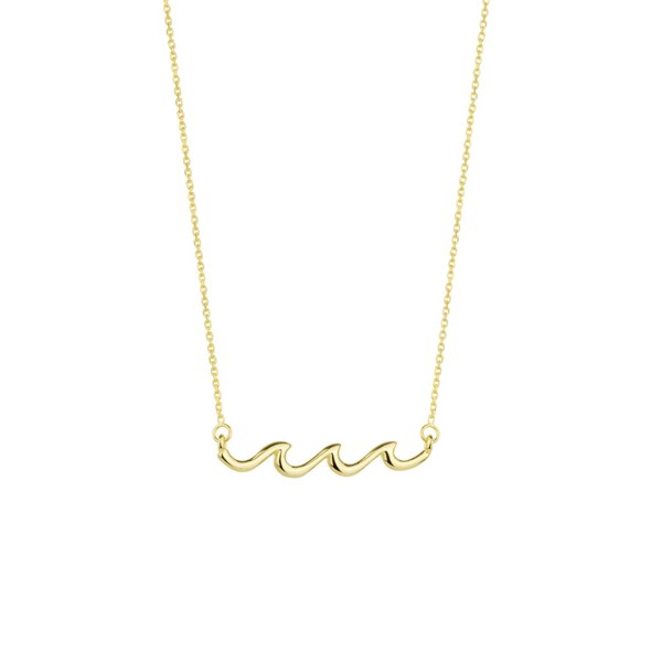 Spero London Sterling Silver Wave Necklace