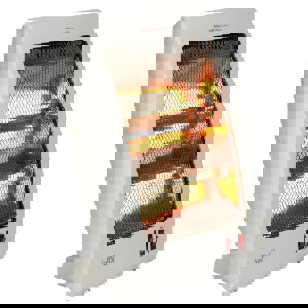 igenix Electric Halogen Heater, 2 Bar Quartz, 800W, White