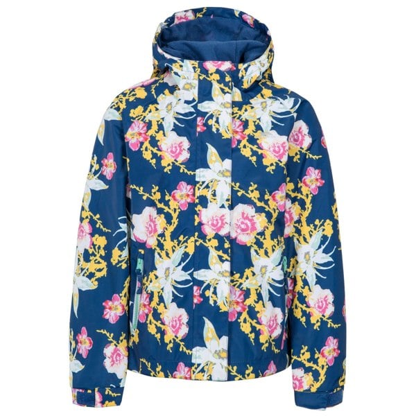 Trespass Childrens Girls Hopeful Waterproof Rain Jacket - Blue Moon Print