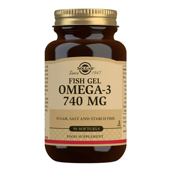 Solgar Fish Gel Omega-3 740mg 740 mg