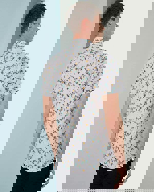 Steel & Jelly Limited Edition Sun & Palm Tree Print Short Sleeve Shirt