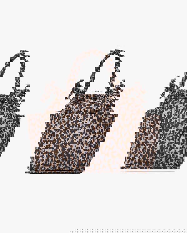 Tiba + Marl Mini Luna Drawstring Stroller Bag Leopard Print