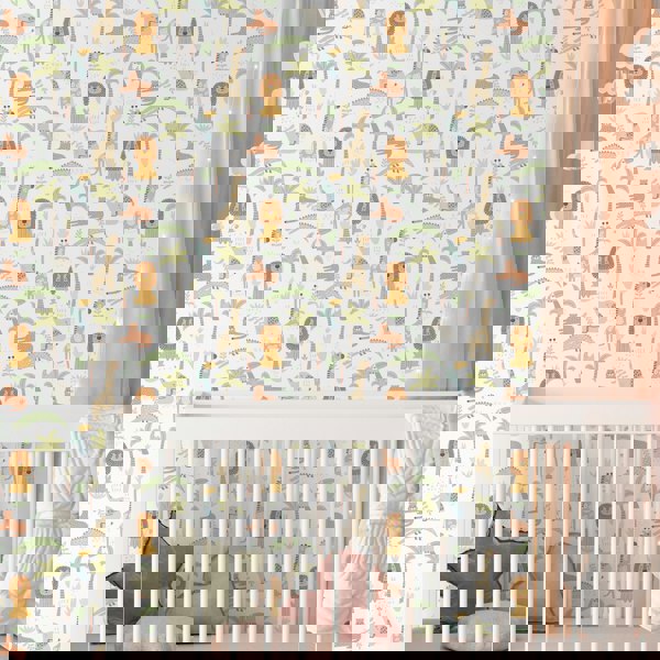 Hoopla Walls Safari Boogie - Honey Mallow 10m Wallpaper