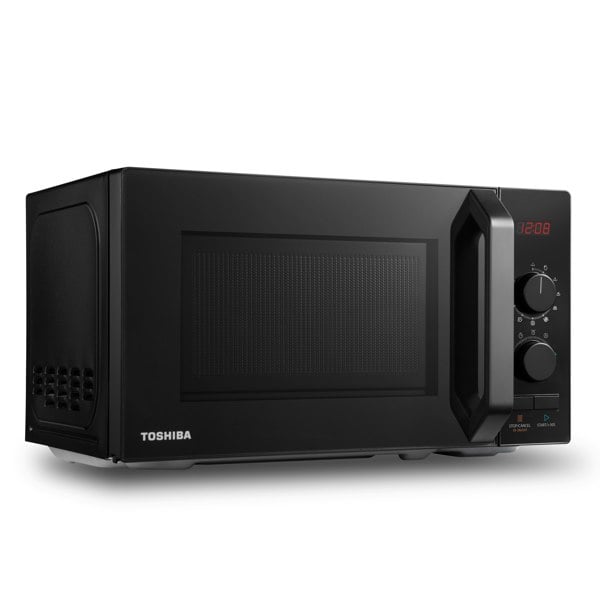 Toshiba MW2-AM20PF(BK) 20 Litre 26cm High, Freestanding Small Standard Microwave Oven - Black