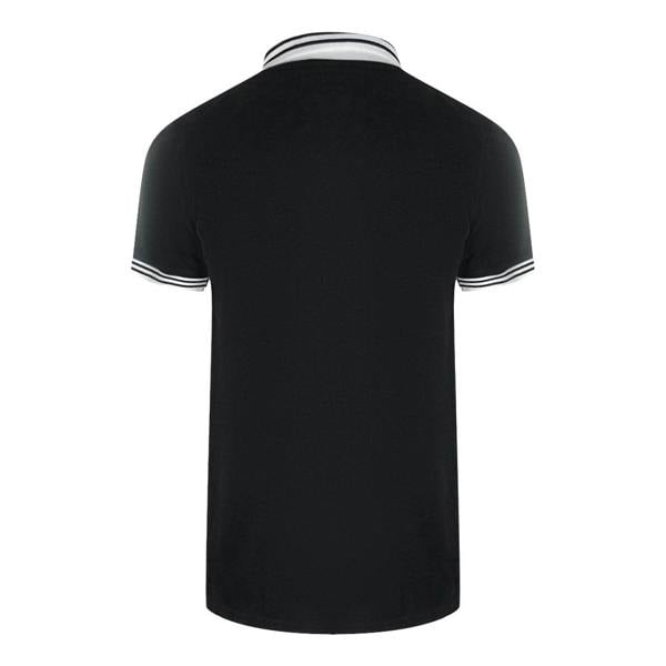 Moschino Love Moschino Twin Tipped Collar Love Logo Black Polo Shirt