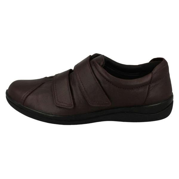 Padders Ladies Padders Soft Leather Adjustable Shoes Cosmic