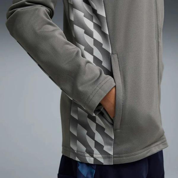 Puma Junior TeamLIGA 26 Training Jacket Full Zip Tracksuit Top Grey 659729