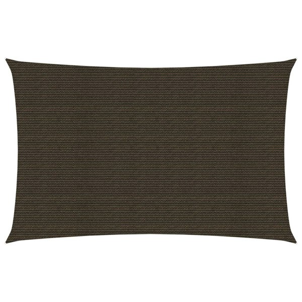 Berkfield Sunshade Sail 160 g/m�__ Brown 2x5 m HDPE