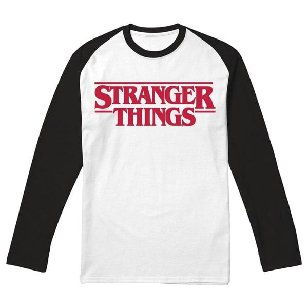 Stranger Things Unisex Adult Logo T-Shirt - Black