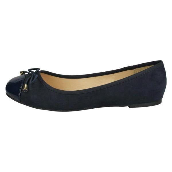 Spot On Ladies Spot On Bow Ballerina Shoes