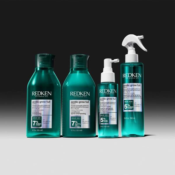 Redken Acidic Growth Full System Hair Serum for Thin Hair, Strengthens & Thickens 100ml - Additional 2