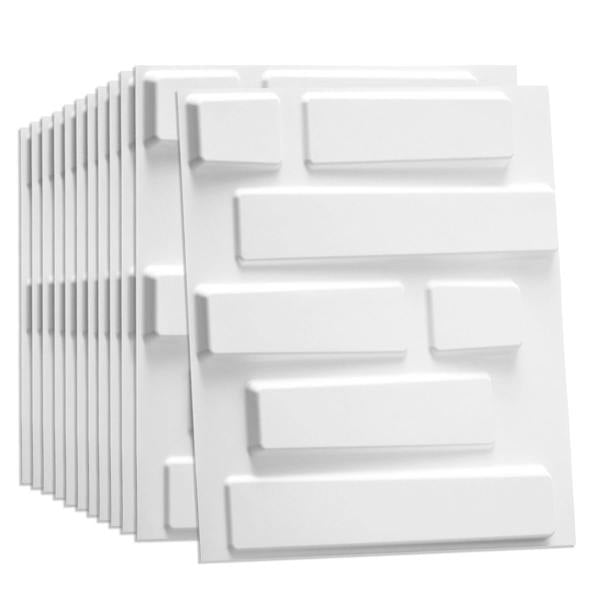 W3DP0002 - GA-WA02 Bricks Eco Friendly 3D Wall Panels Decorative Tiles - 50x50 cm - 12 Boards (for 3 sqm2)