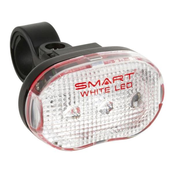SMART 1 x Superbright White SMD LED 15 Lumens Battery Front Bike/Bicycle Light