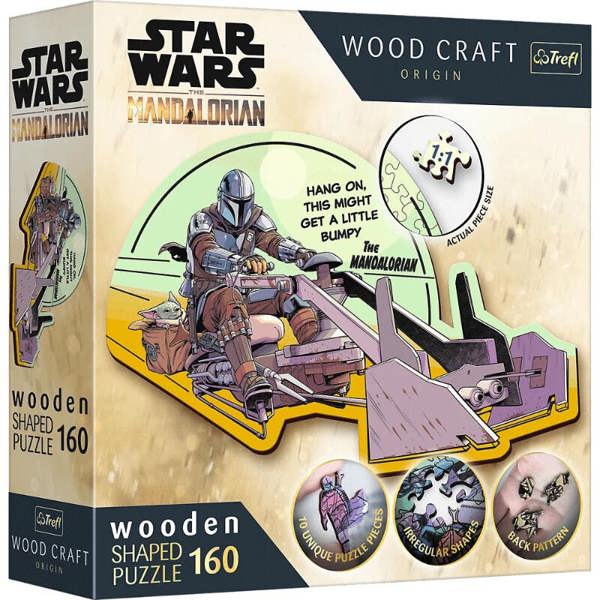Trefl The Mandalorian Reunite Wooden Puzzle - 160 Pieces