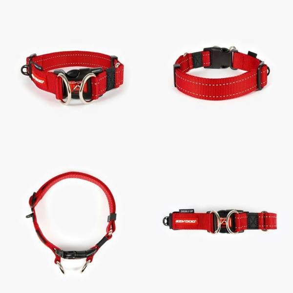 EzyDog Double Up Dog Collar in Red