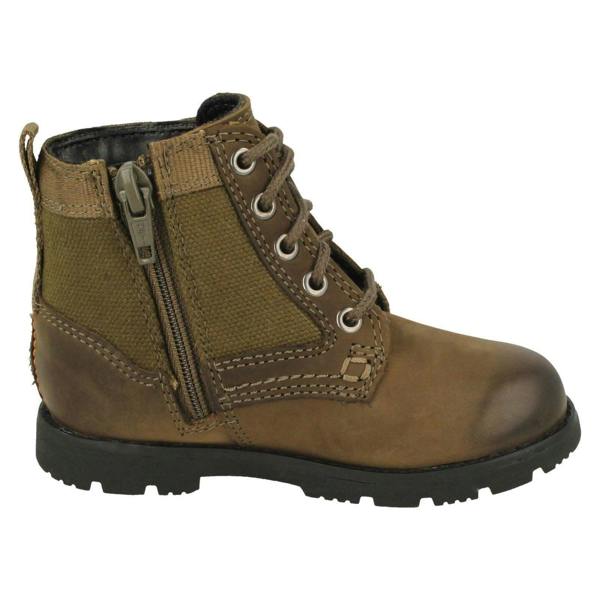 Clarks Boys Clarks Combat Style Ankle Boots Heath Chard T