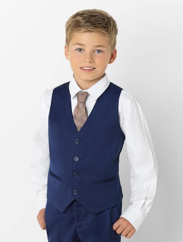 Boys blue waistcoat