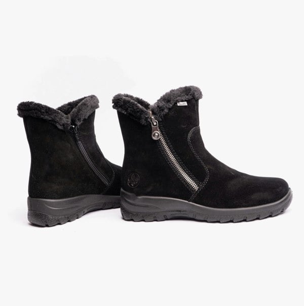 Rieker L7162-00 Womens Ankle Boots Black