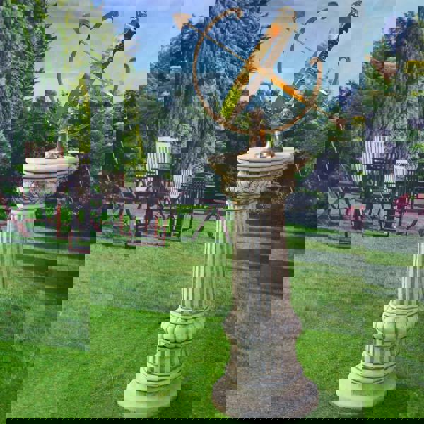 Solid Brass Armillary and Column