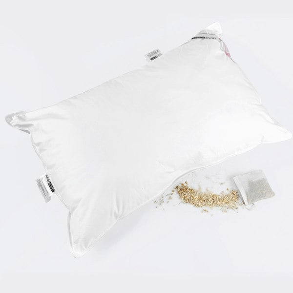 HOMESCAPES Super Microfibre Camomile Pillow with Dried Camomile Insert Extra Fill