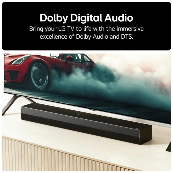 LG US20A Smart Soundbar with 2.0 Channel, Bluetooth, Dolby Digital, HDMI, USB with Free Gift RRP £10