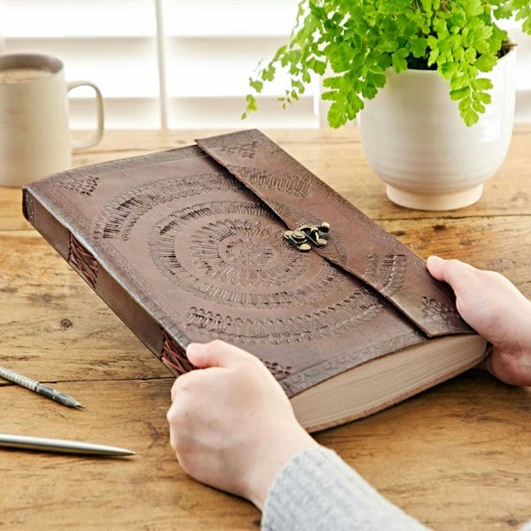 Paper High Indra A4 Embossed Leather Journal