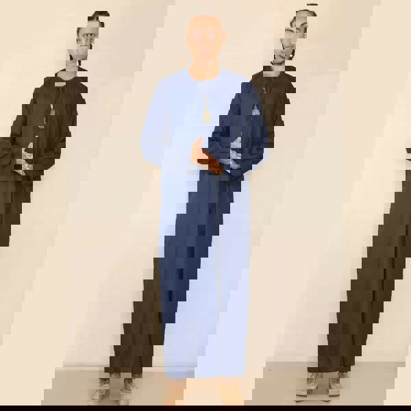 105_thobe_Navy-gold_L - 56, 105_thobe_Navy-gold_M - 54, 105_thobe_Navy-gold_S - 52, 105_thobe_Navy-gold_XL - 58, 105_thobe_Navy-gold_XXL - 60