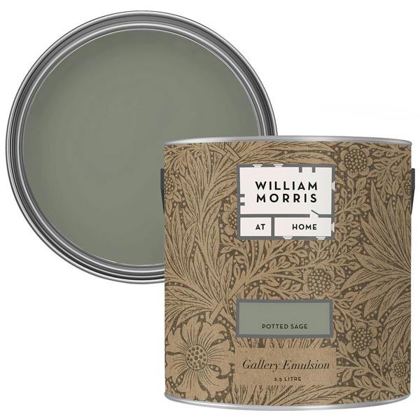 William Morris At Home Potted Sage Gallery Emulsion 2.5L Emulsion Paint