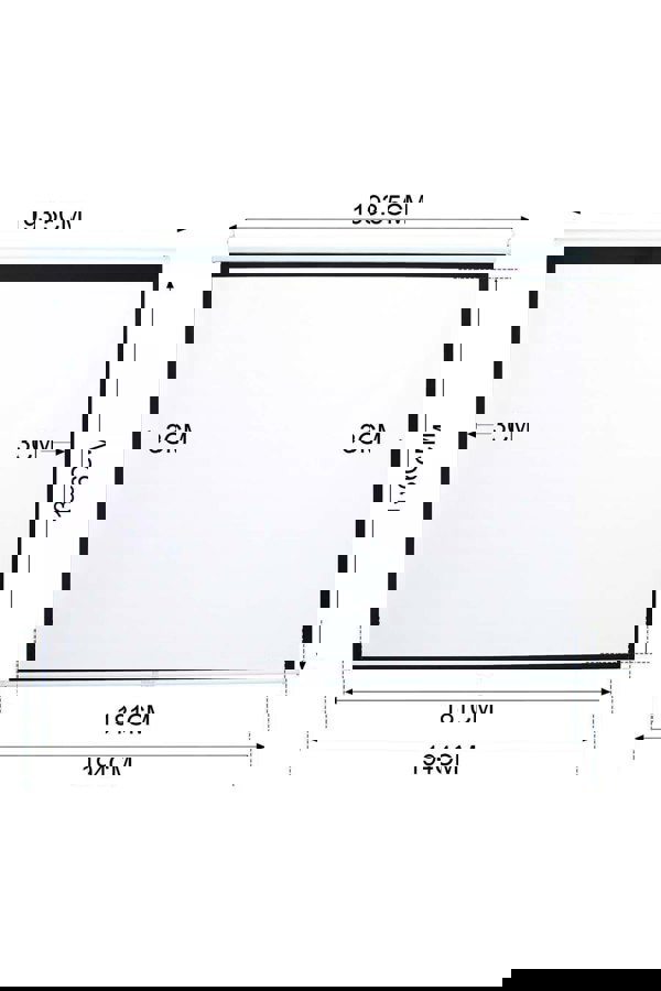 Living and Home 92" Manual Wall/Ceiling Mounted Projector Screen