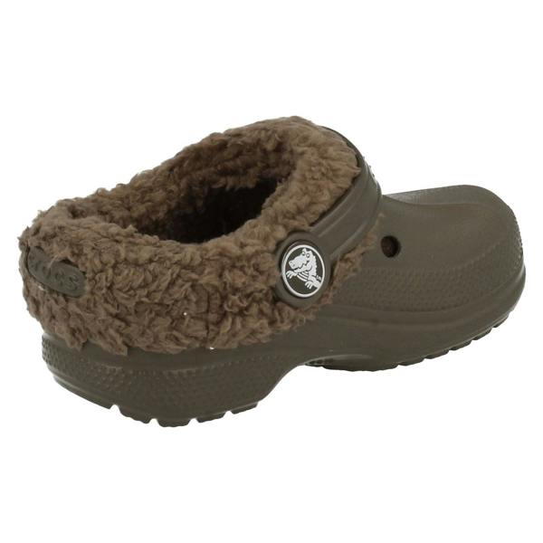 Crocs Childrens Unisex Warm Lined Croc Mules Blitzen Kids