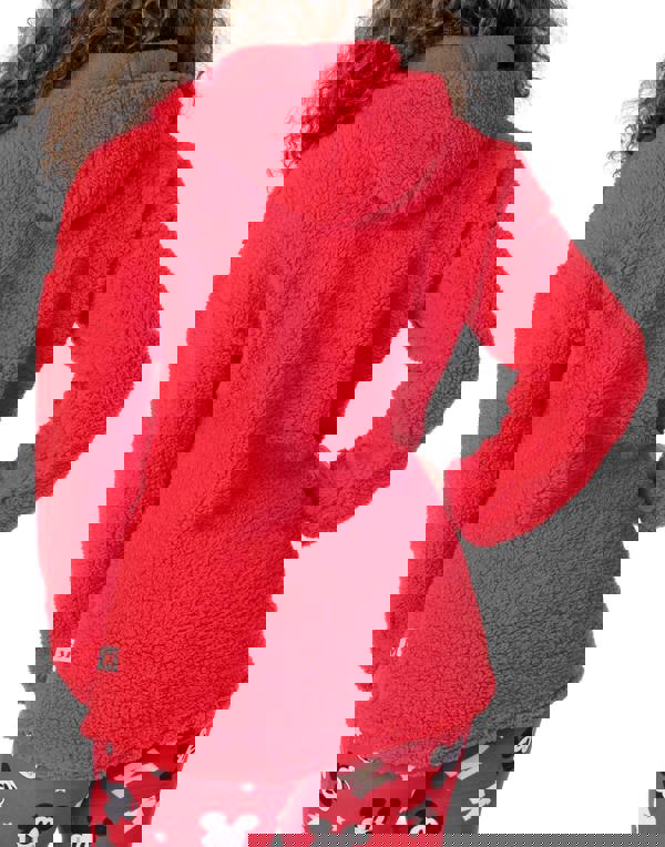 Disney Womens Red Mickey Mouse Long Sleeve Long Leg Pyjama Set