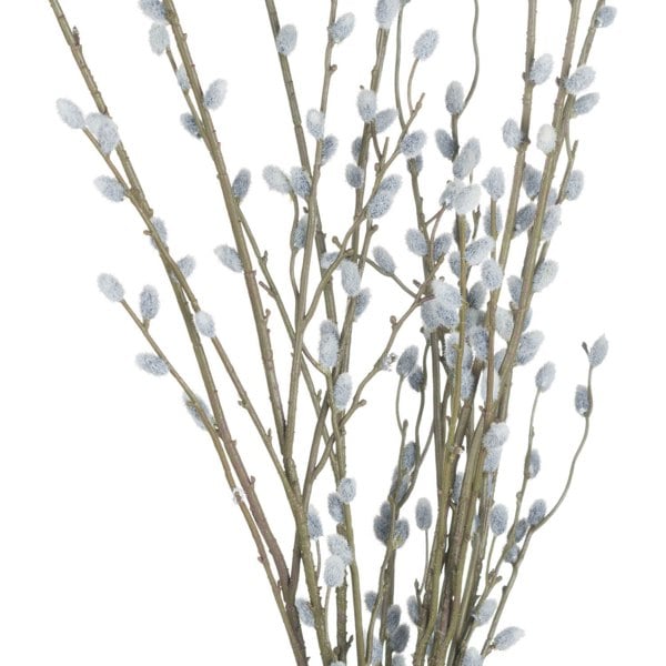 Hill Interiors Faux Pussy Willow Branch - Brown/Green