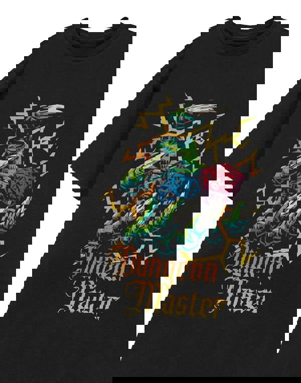 Dungeons & Dragons Mens Black Dice Short Sleeved T-Shirt