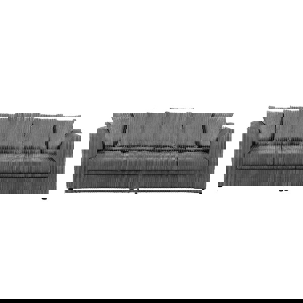 Furnishings For Less Luxor Cord Long Fabric 4 Seater - Scatter back