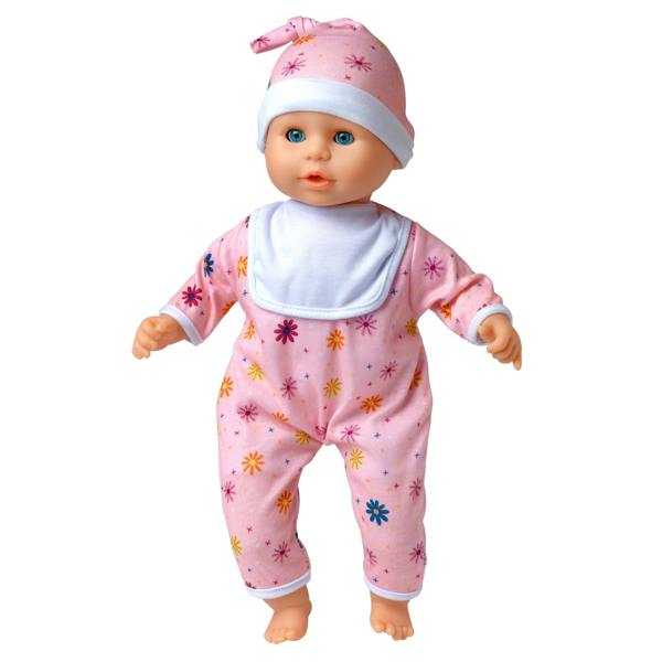 Dolls World Little Treasure - 38cm Soft Bean Bodied White Doll - For ages 18 months+