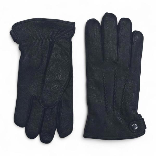 Infinity Leather Men’s Italian Leather Warm Wool-Lined Winter Gloves - M-LGV-505