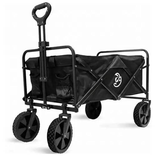 Dragodirect All Terrain Heavy Duty Collapsible Wagon Cart with Adjustable Handle