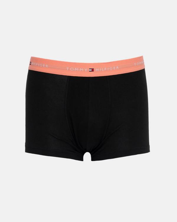 Tommy Hilfiger 3-Pack Logo Waistband Mens Trunks in Peach