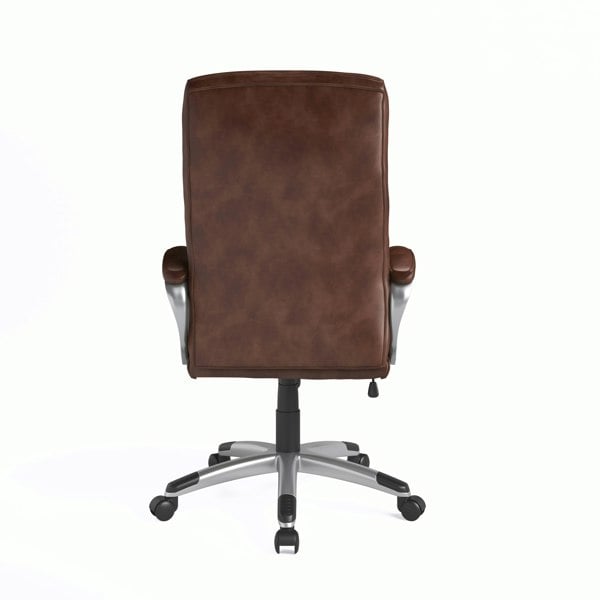 Dorel Home Hampton office chair in brown leather