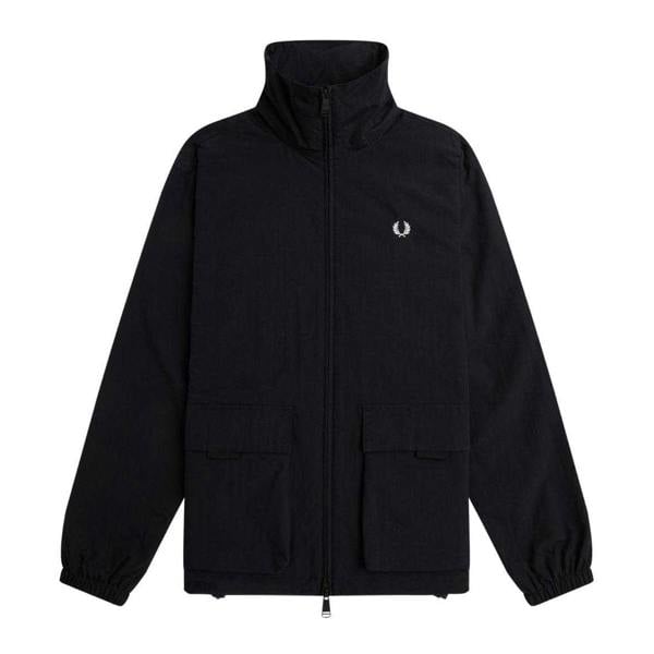 Fred Perry Mens Patch Pocket Jacket - Black - 