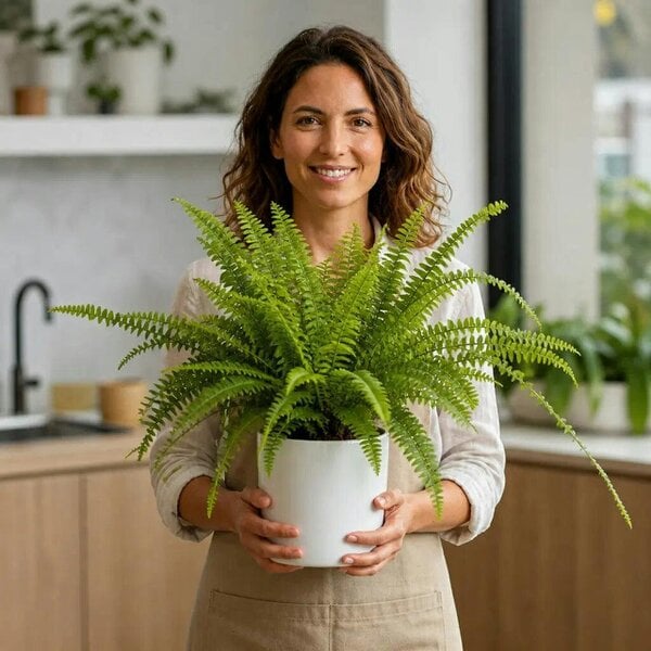 Nephrolepis Boston Fern – Lush Feathery Green Indoor Houseplant