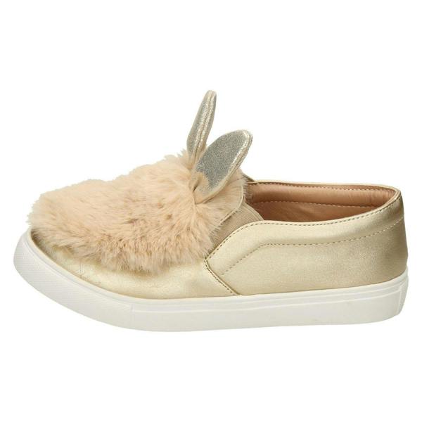 Spot On Girls Spot On Fur & Glitter Bunny Ear Shoes
