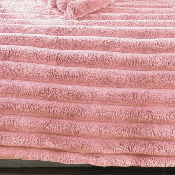 Big Cord Teddy Blush Duvet Cover Set