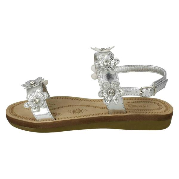 Spot On Girls Spot On Slingback Flowery Sandals