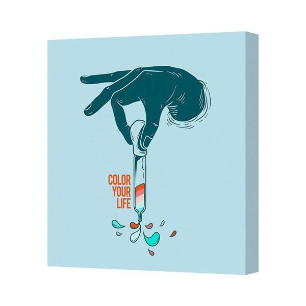 Benjamin Tate Design Color Your Life Canvas Art Print Handmade In UK Contemporary Wall Decor